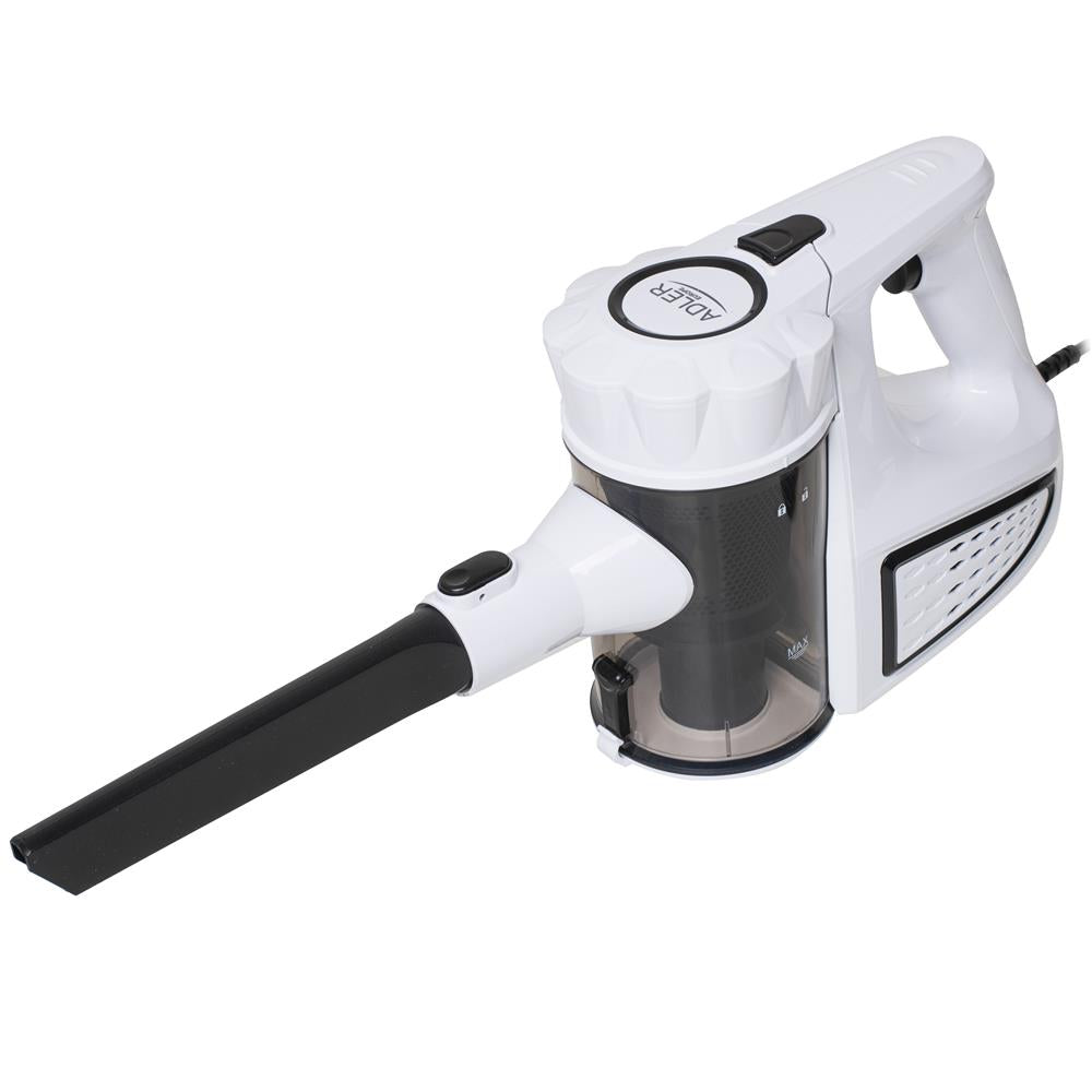 Adler AD 7036w Handstaubsauger beutellos 800W Autostaubsauger 1,5L Staubbehälter weiß