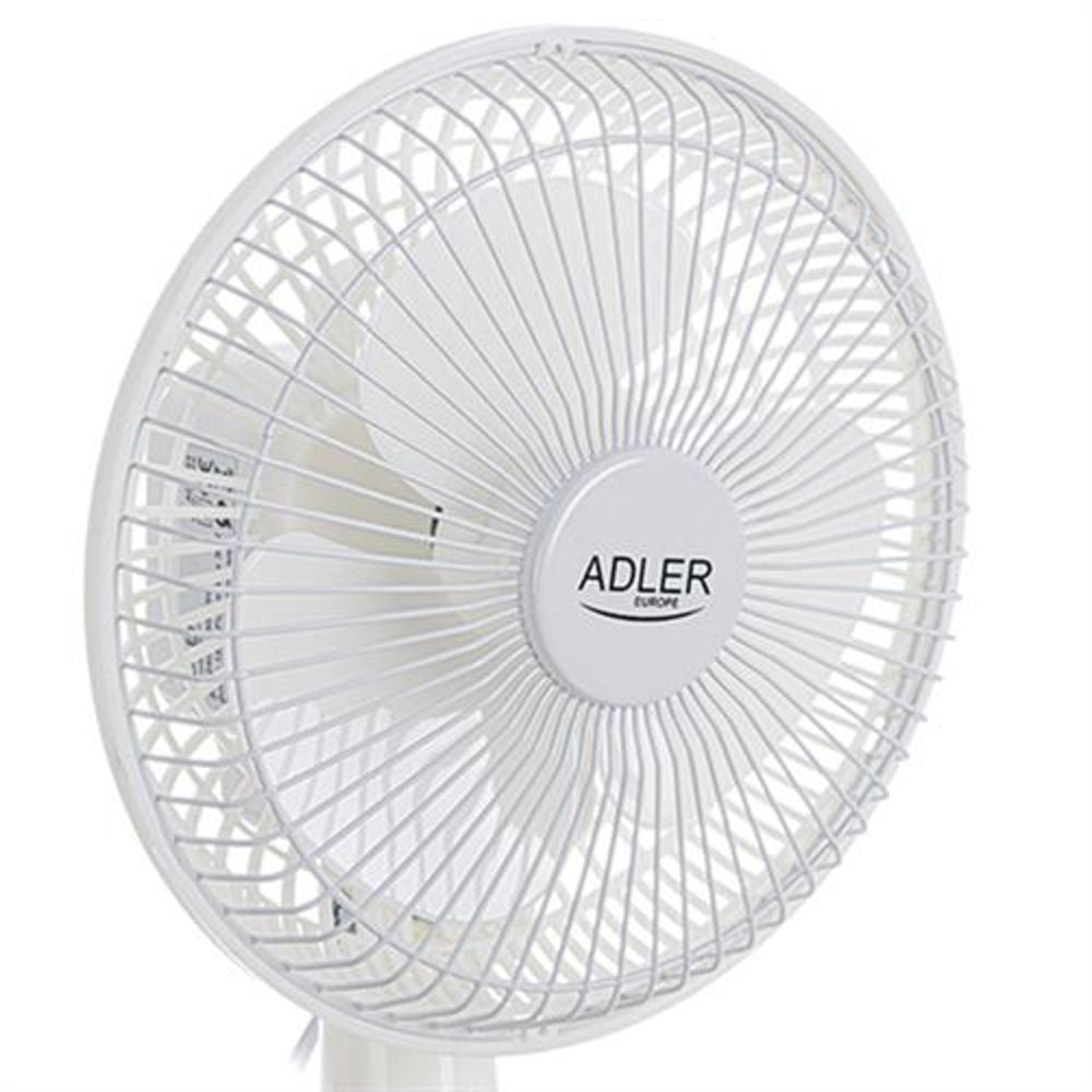 Adler AD 7301 Ventilator weiß 15 cm Schreibtisch Standventilator Tischventilator Klimaanlage klein leicht