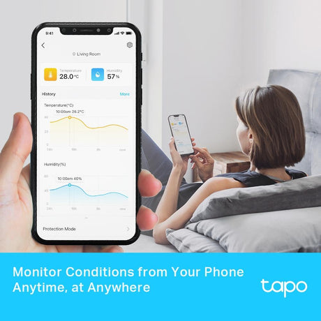 TP-Link Tapo T315 Smarter Sensor für Temperatur und Feuchtigkeit mit 2.7 Zoll E-Ink Display