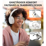 Edifier W830NB – Kabellose Over-Ear Kopfhörer mit aktiver Geräuschunterdrückung, Weiß