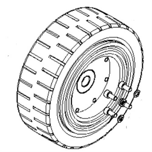 Nilfisk Original 146 2745 000 Vorderrad