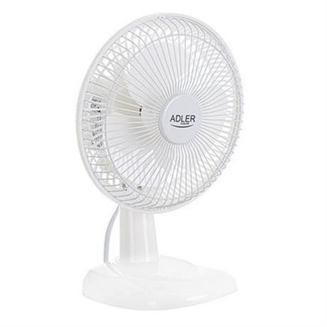 Adler AD 7301 Ventilator weiß 15 cm Schreibtisch Standventilator Tischventilator Klimaanlage klein leicht