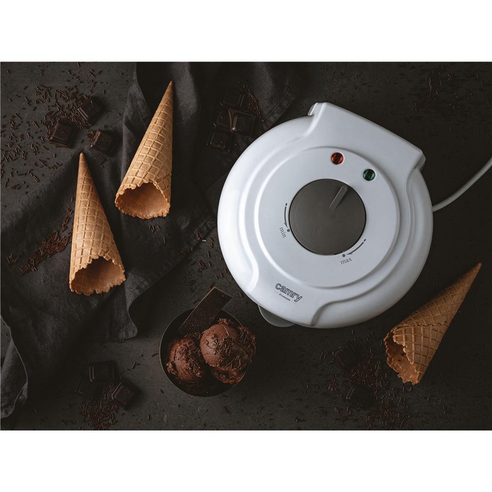 Camry CR 3082 Waffeleisen für Eistüten und Waffelröllchen, 18 cm, Antihaft, 1500 W