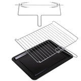 Adler AD 6026 Elektrobackofen 48L Umluft Timer Mini Backofen Drehspieß schwarz
