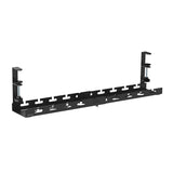LogiLink Kabelrinnen-Organizer für Untertischmontage, ausziehbar, Metall, Schwarz