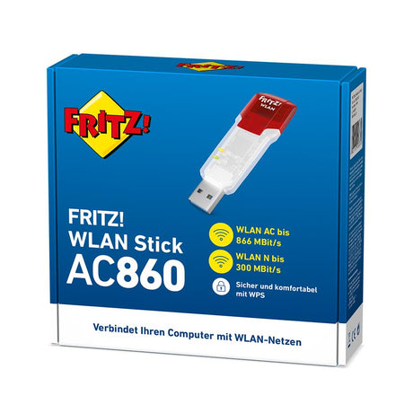 FRITZ!WLAN Stick AC 860 – USB-WLAN-Stick mit Dualband & Highspeed-Wi-Fi