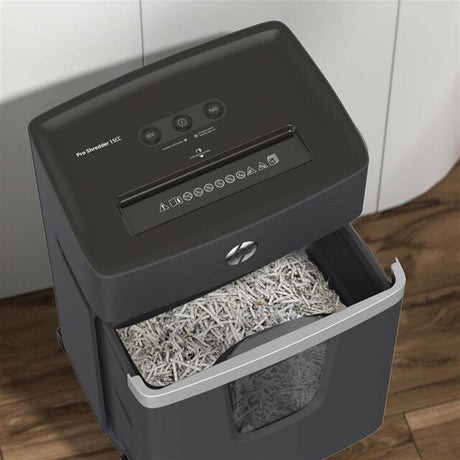HP Pro Shredder 15CC Aktenvernichter P4 Cross Cut 15 Blatt 20 Liter