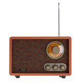 Adler AD 1171 Retro Holz Design Radio Bluetooth Style Look analoge Frequenzanzeige UKW braun Vintage