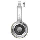 LogiLink AuraSolo Bluetooth 6.0 Headset, ANC, 20 Std. Akku, Silber