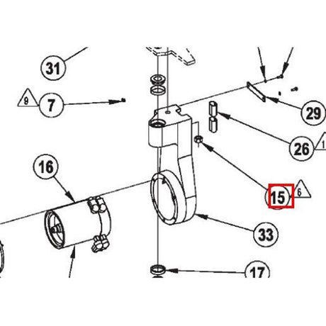Nilfisk Original 56002863 Sechskantmutter-Nyl Loc 3/4-16 Ersatzteil