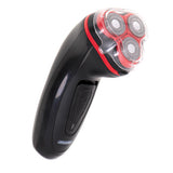 Mesko MS 2926 Herrenrasierer mit 3 Scherköpfen und Pop-up-Trimmer, wiederaufladbar, schwarz/rot