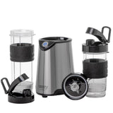 Camry CR 4069 Edelstahl-Standmixer für Smoothies, Cocktails, Crushed Eis, mit 2 Trinkflaschen