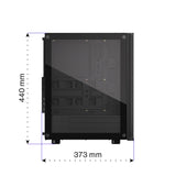ENDORFY Ventum 200 ARGB, ATX PC-Gehäuse, inkl. 4x 120mm ARGB Lüfter, Frontblende aus Mesh, Seitenteil aus gehärtetem Glas | EY2A014