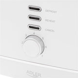 Adler AD 3224 Toaster Weiß mit Brötchenaufsatz und 7 Stufen