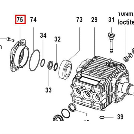 Nilfisk Original 31001183 Flange Flansch