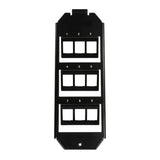 LogiLink 9 Port Bodentankeinsatz für 3 x 3 Keystone Module (208 mm System)