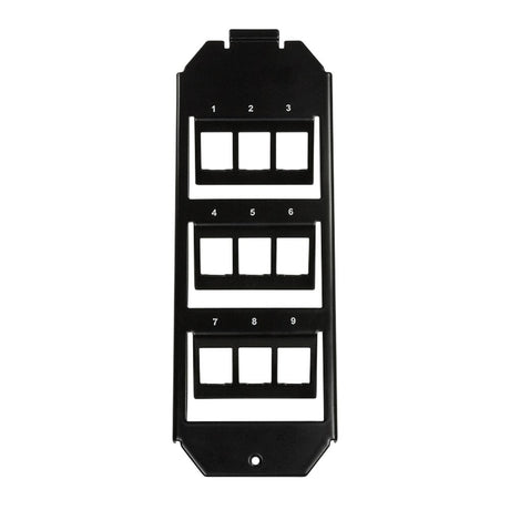 LogiLink 9 Port Bodentankeinsatz für 3 x 3 Keystone Module 208 mm