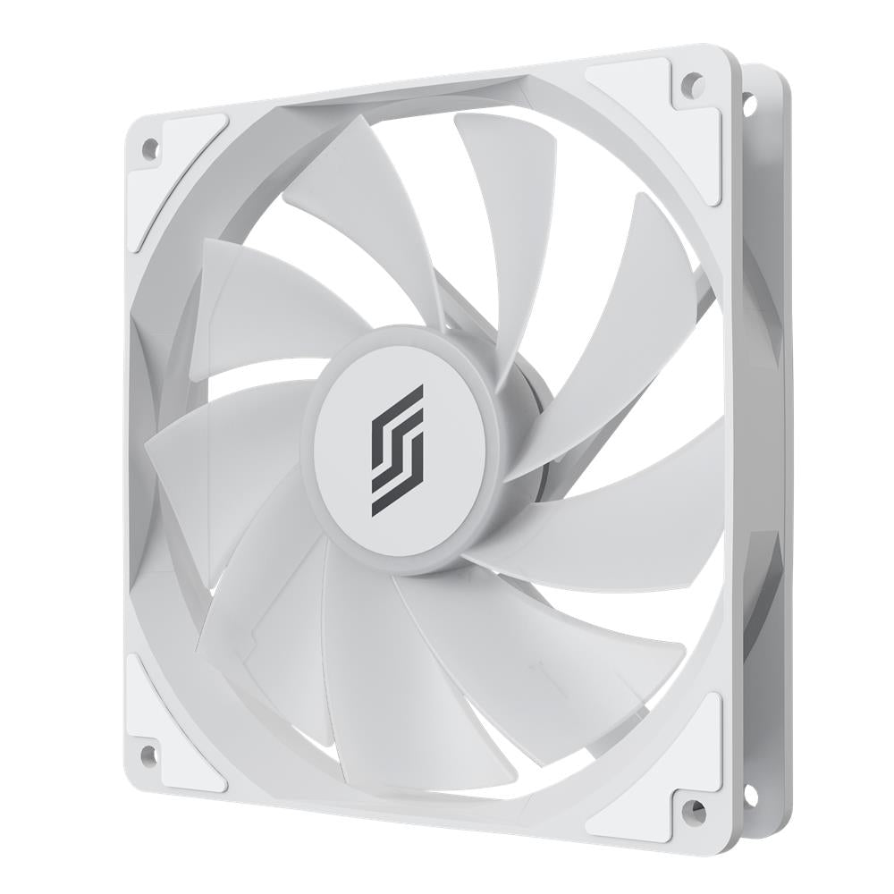 Silentware RF140W White 140mm PWM A-RGB Gehäuselüfter, leise, RGB-Beleuchtung, Gaming-PC