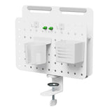 LogiLink Lochplatten-Organizer, Klemmmontage, Weiß, 36,2×15,8×44,5 cm