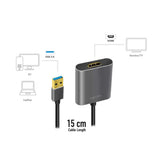 LogiLink USB 3.0 Adapter USB A auf HDMI Full HD 1080p Schwarz