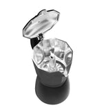 Adler AD 4429 Espressokocher für Herdplatte, 450 ml, Aluminium, schwarz