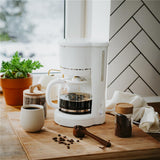 Adler AD 4383 Filterkaffeemaschine 1,5 L Weiß Warmhaltefunktion herausnehmbarer Nylonfilter