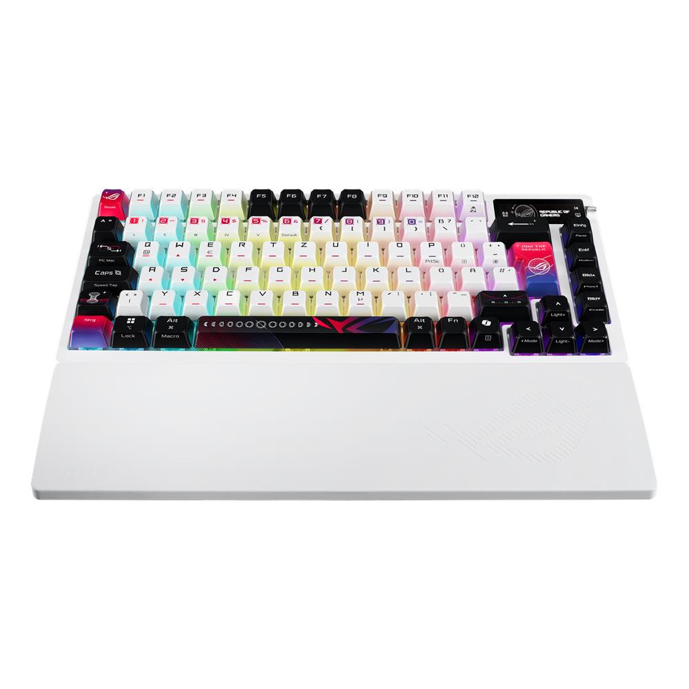 ASUS ROG Azoth X 75% Gaming Tastatur QWERTZ Wireless OLED RGB Weiß