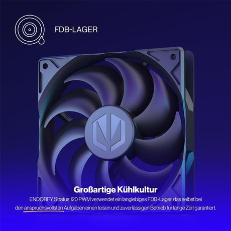 ENDORFY Stratus 120 PWM PC-Gehäuselüfter, 120mm | EY4A007