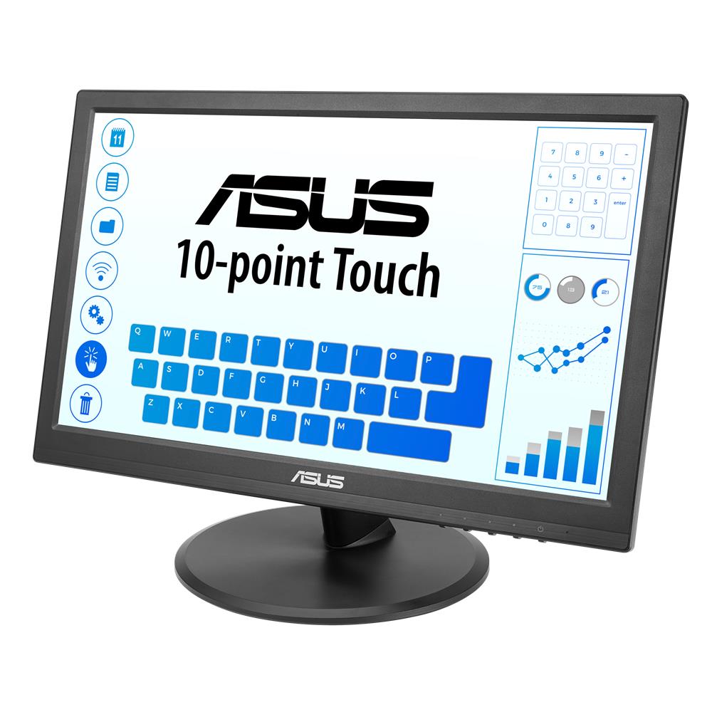 ASUS VT168HR 15,6" Touch Monitor 10-Punkt-Touch HDMI Flicker-Free Blaulichtfilter Wandmontage