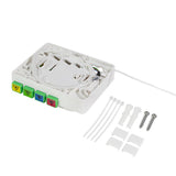 LogiLink FTTH Anschlussbox 4x SC APC mit 20 m Glasfaserkabel