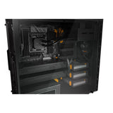 be quiet! Pure Base 600 Window Orange Gehäuse gedämmt 2 Pure Wings 2 Lüfter mit Seitenfenster