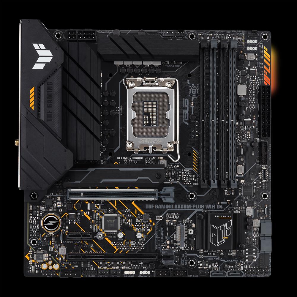 ASUS TUF GAMING B660M-PLUS WIFI D4 Mainboard Sockel Intel LGA 1700 mATX DDR4 PCIe 5.0 PCIe 4.0 WiFi6