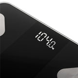 Adler AD 8186 Tuya Smart Badezimmerwaage mit App Bluetooth Personenwaage schwarz