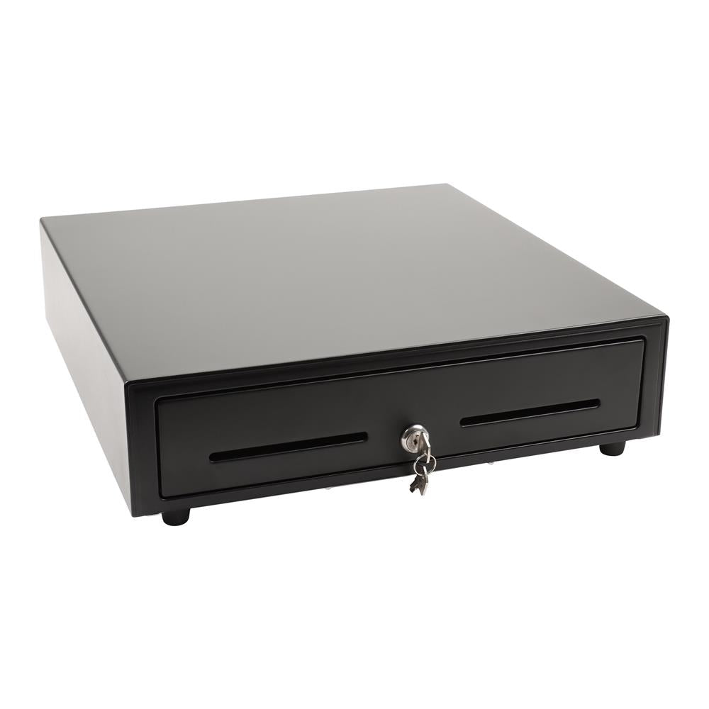 Olympia Kassenlade LD 410AT Metall Geldlade Münzfächer Scheinfächer schwarz