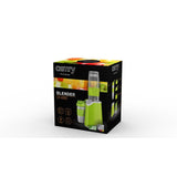 Camry CR 4069 Smoothie Maker Standmixer Grün 500 Watt mit zwei To-Go-Bechern