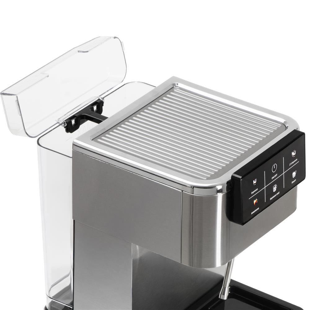 Adler AD 4390 Siebträgermaschine 20 Bar, PID Temperaturkontrolle, Thermoblock, Milchaufschäumer, 1350 W