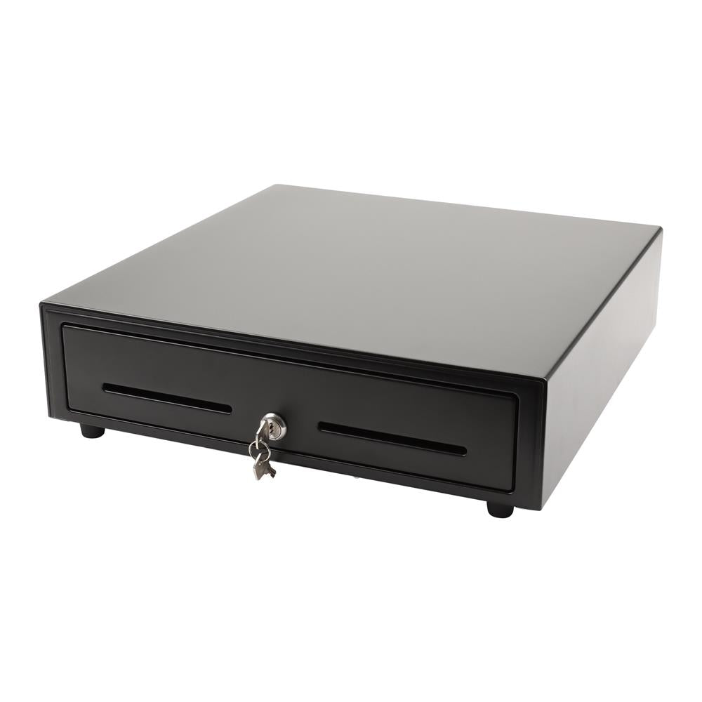 Olympia Kassenlade LD 410AT Metall Geldlade Münzfächer Scheinfächer schwarz