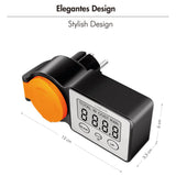 LogiLink Außensteckdose mit Energiekostenmesser & LCD – Stromverbrauch im Garten überwachen