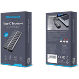 GRAUGEAR USB Type-C Gehäuse für M.2 NVMe SSD, Wassergeschütztes Aluminiumgehäuse