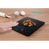 Camry CR 3175 digitale Küchenwaage mit 15 kg Kapazität, LED-Anzeige und Gesten-Tara, schwarz