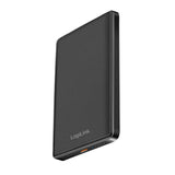 LogiLink Magnetische Powerbank 5.000 mAh, USB-C, PD 15 W, MagSafe-kompatibel, Schwarz