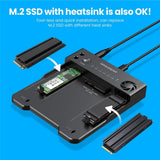 GRAUGEAR Bidirektionale Klonstation für M.2 SATA NVMe und 2,5 3,5 Zoll HDD SSD