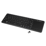 LogiLink Kabellose Tastatur 2,4 GHz mit integriertem Touchpad für Smart-TV und PC