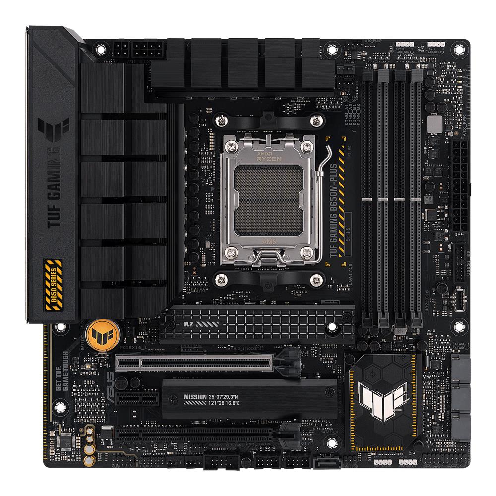 ASUS TUF GAMING B650M-PLUS Mainboard Sockel AMD AM5 Ryzen 7000 micro-ATX PCIe 5.0 DDR5 USB