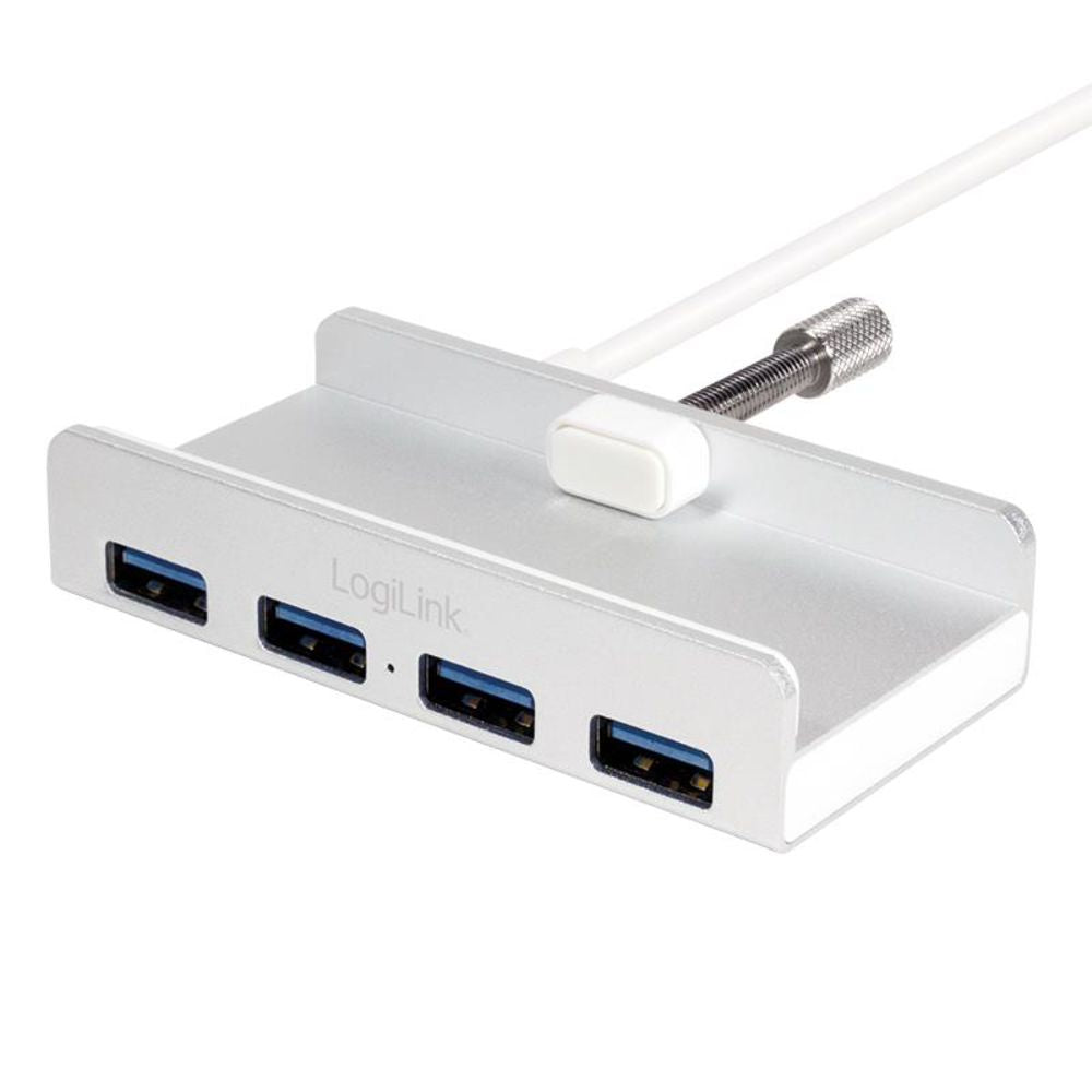 LogiLink USB 3.0, 4-Port Hub im edelen iMac Design mit Aluminium-Finish