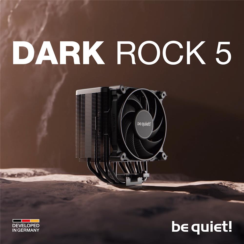 be quiet! Dark Rock 5 Luftkühler extrem hohe Kühlleistung Silent Wings 4 120mm PWM-Lüfter BK035