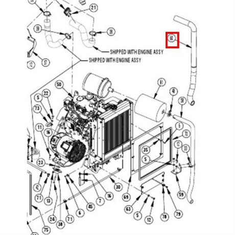 Nilfisk Original 56383071 Satz Auspuffdecke Diesel Ersatzteil