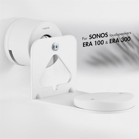 LogiLink Lautsprecher-Wandhalterung für SONOS ERA 100 & 300, max. 5 kg, Weiß