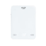 Adler digitale Küchenwaage AD 3177w USB aufladbar 10kg TARA Funktion weiß