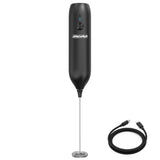 MS 4534 Elektrischer Milchaufschäumer, wiederaufladbar, Edelstahl-Quirl, USB-C, kompakt & leicht
